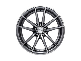 Fototapeta premium Car wheel isolated on white background