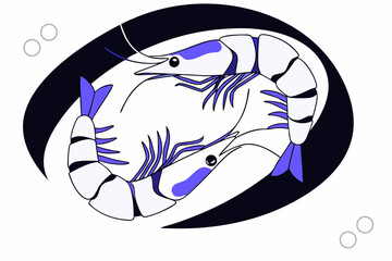 vector illustration of a fish