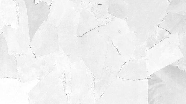 Unfold and Fold Crumpled Paper Transition A fully animated sequence of old white torn paper unfolding to reveal a screen and folding to hide it. Perfect for modern scene transitions and intros.