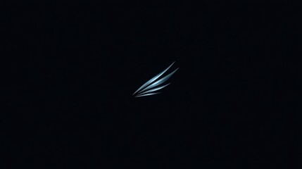 Stylized abstract design featuring blue wings on a dark background, conveying a sense of freedom and elegance.