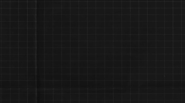 Seamless looping black grid paper background texture,Paper texture stop motion animation