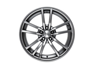 Fototapeta premium Car wheel isolated on white background