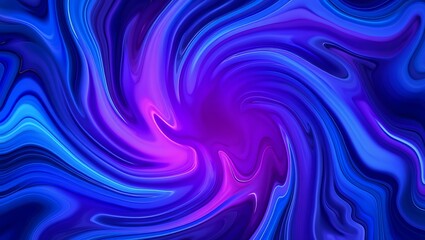 Fototapeta premium Abstract Liquid Swirls of Royal Blue and Vivid Pink Creating Hypnotic Motion for Modern Designs