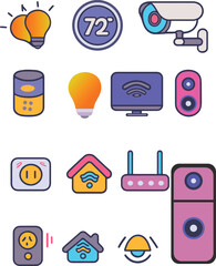 Abstract geometric design with bold color accents