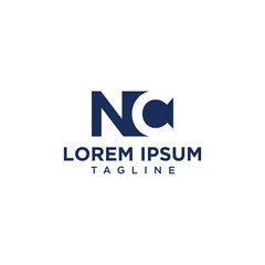 NC logo negative space design