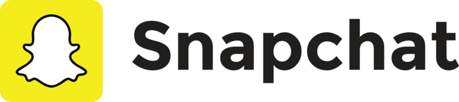 Snapchat logo icon.  Popular Messaging Social Media Application. Snapchat Social media logos. multimedia messaging and social interaction 
