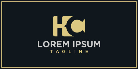 KC logo negative space design