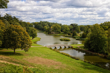 Obraz premium Painshill Park, a living painting in Cobham, Surrey, England UK