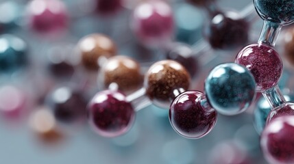 Abstract Molecular Structure Visualization with Spheres and Interconnections