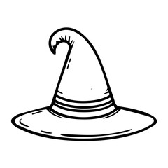 black and white hat