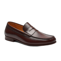 pair of brown leather shoes