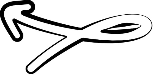 Arrows hand drawn. Sketch doodle style