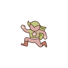 Fototapeta premium a superhero character in action pose