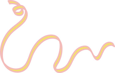 Colorful ribbons, birthday, festive carnival, party greeting