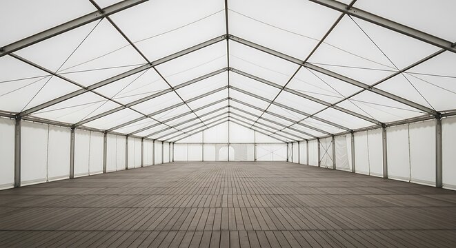 Empty Event Tent Interior.