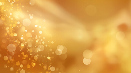 Gold bokeh background abstract light effect celebration party design