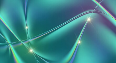 Abstract digital art featuring flowing, iridescent lines and soft gradients, creating a visually appealing and dynamic design suitable for background use in various applications