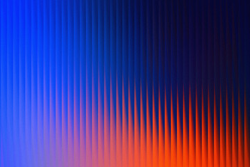 Blue and orange abstract striped glass texture background with gradient light effect, modern digital wallpaper design for creative projects
