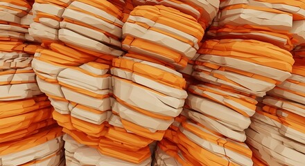 Colorful Layered Rock Formation.