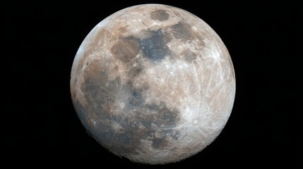 Obraz premium crater. The moon's rugged surface shines in stark detail against the vast darkness of space, a celestial marvel. STEM education sheets.