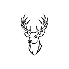 deer head silhouette © Kaiser