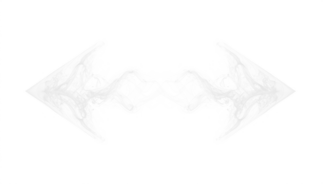A transparent PNG of white smoke forming a double-headed arrow, ideal for dynamic design projects, overlays, and creative illustrations.