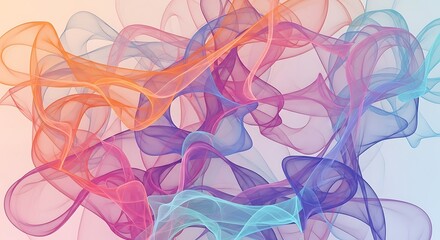 Colorful Protein Structure Illustration.