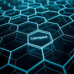 Fototapeta premium Digital Network Cyberspace Concept