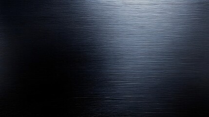 Dark brushed metal background with subtle horizontal grain texture reflects light across the surface panel.