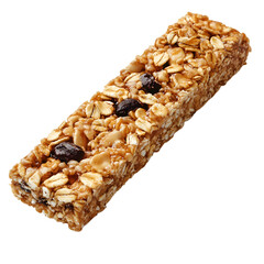 Crispy Granola Bar on Transparent Background for Product Display