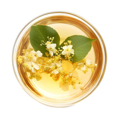Close-Up of Linden Blossom Tea