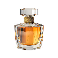 Luxury Perfume Bottle Product Shot with Golden Accent