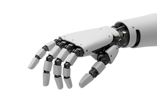 Robotic Hand Design - AI & Automation Concept - Powered by Adobe