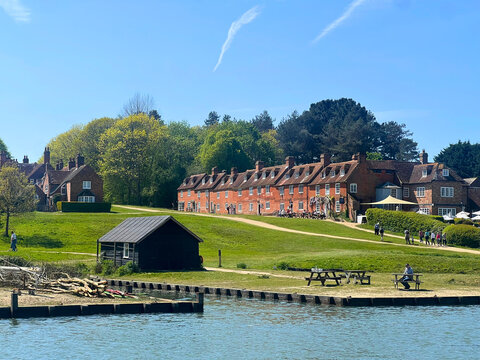 Buckler's Hard is a popular historial place to visit for tourists by the River Beaulie in Hampshire, with it's two rows of Georgian Cottages that run down to the river.