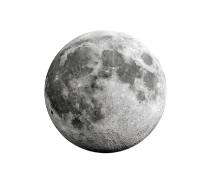 A captivating view of the moon in detail, showcasing its craters and textured surface