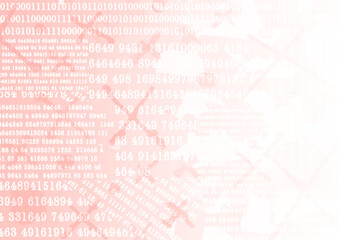 ピンクの水彩・抽象的なサイバー空間背景