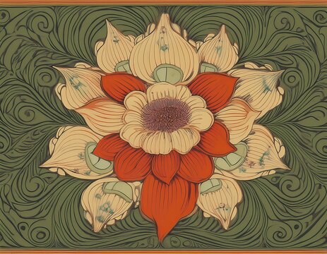 flower poopy pattern design