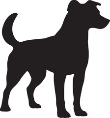 dog silhouette vector