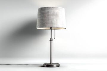 Elegant standing lamp with soft glow high resolution picture