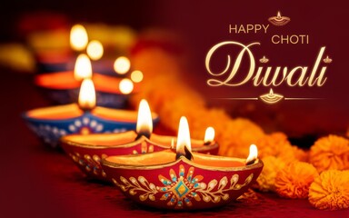 Choti Diwali Greeting Background