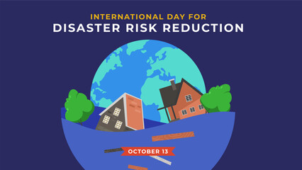  International Day for Disaster Risk Reduction flyer illustration