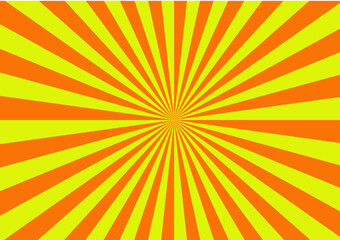 Obraz premium Orange yellow sun abstract graphic background-1