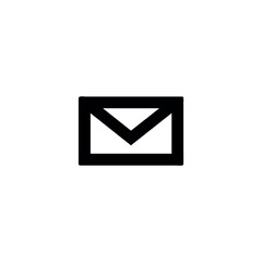 Gmail silhouette icon set for digital design