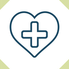 Fototapeta premium Health Care Icon