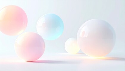 Soft Glowing Light Orbs Background