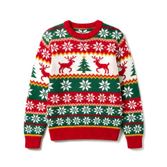 knitted sweater on a white background