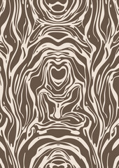 Seamless brown wood grain pattern for textile design