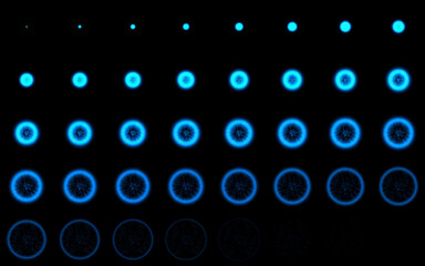 Game Effects sprite sheet with black background