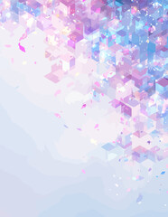 Abstrakter Vektorhintergrund mit Pastellfarben und geometrischen Formen