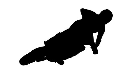 black silhouette of a man on a motorcycle, black, motorcycle, ride, silhouette